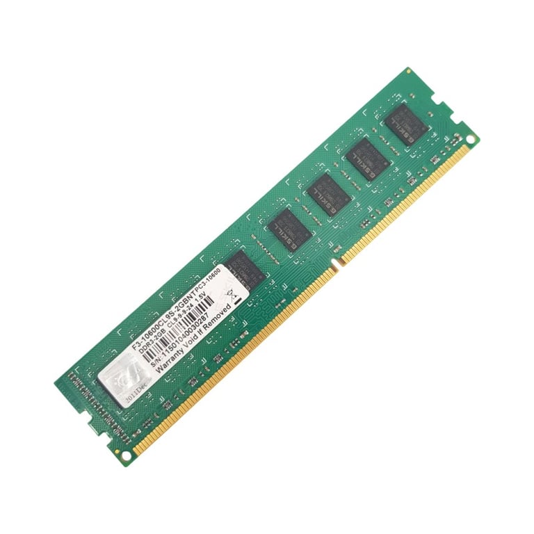 2Go RAM DDR3  F3-10600CL9S-2GBNT DIMM PC3-10600 2Rx8 - Très bon état Très bon état - G.Skill reconditionné disponible sur Pixmania