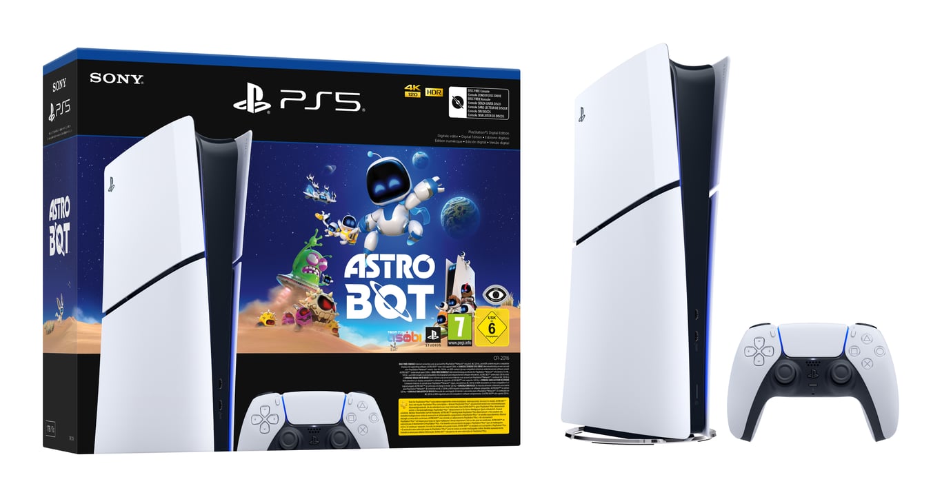 Pack PS5 Slim & Astrobot - Console de jeux PlayStation 5 Slim 1 To (Digitale) - Excellent état Comme neuf - Sony reconditionné disponible sur Pixmania