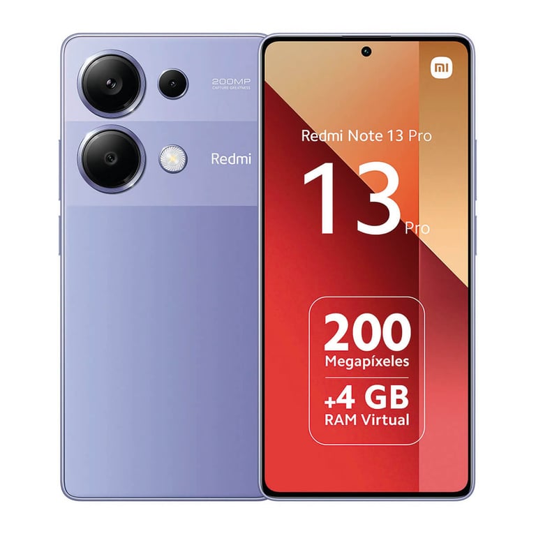 Redmi Note 13 Pro (4G) 256 Go, Lavande, Débloqué - Très bon état Très bon état - Xiaomi reconditionné disponible sur Pixmania
