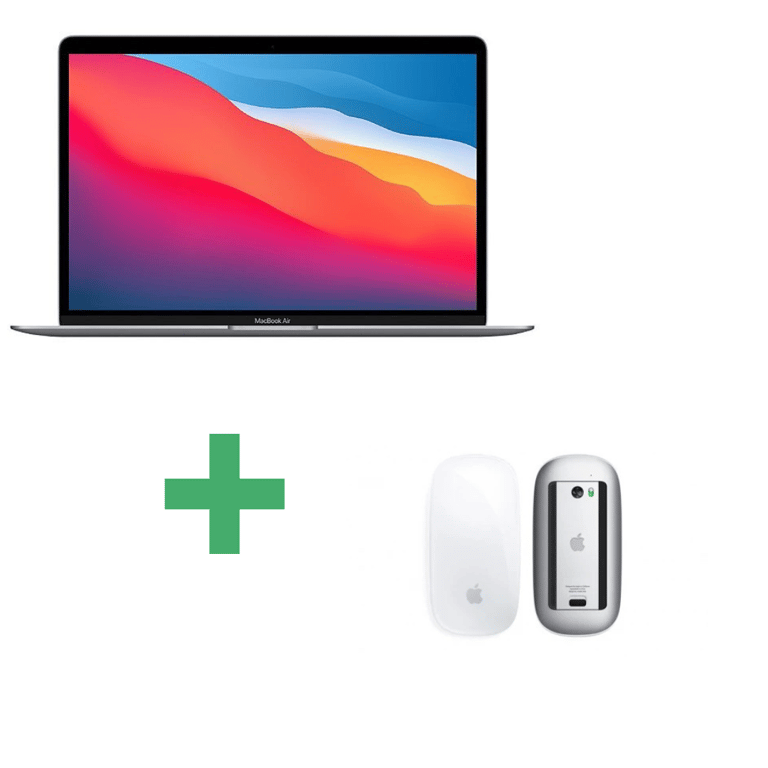 [PACK] MacBook Air M1 (2020) 13', 256 Go 8 cœurs 8 Go Apple GPU 7, Gris sidéral - QWERTY Espagnol avec Magic mouse 1 Blanche - Excellent état Comme neuf - Apple reconditionné disponible sur Pixmania