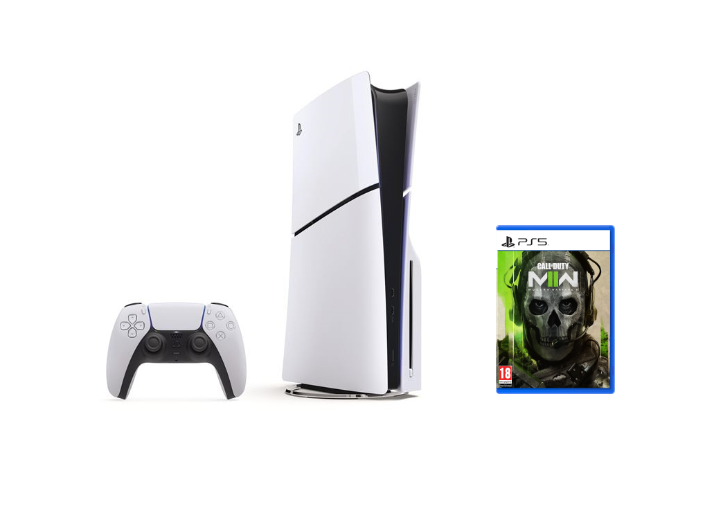 Pack PS5 Slim & Call of Duty: Modern Warfare II - Console de Jeux Playstation 5 Slim (Standard) 1 To, Blanc - Très bon état Très bon état - Sony reconditionné disponible sur Pixmania
