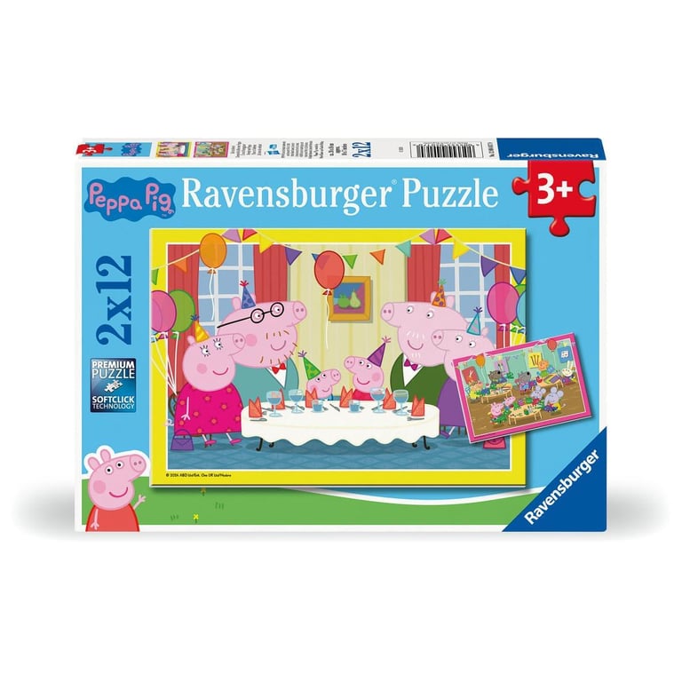 Puzzle Peppa Pig pour Enfants - 2 Puzzles de 12 Pièces - Excellent état Comme neuf - Ravensburger reconditionné disponible sur Pixmania
