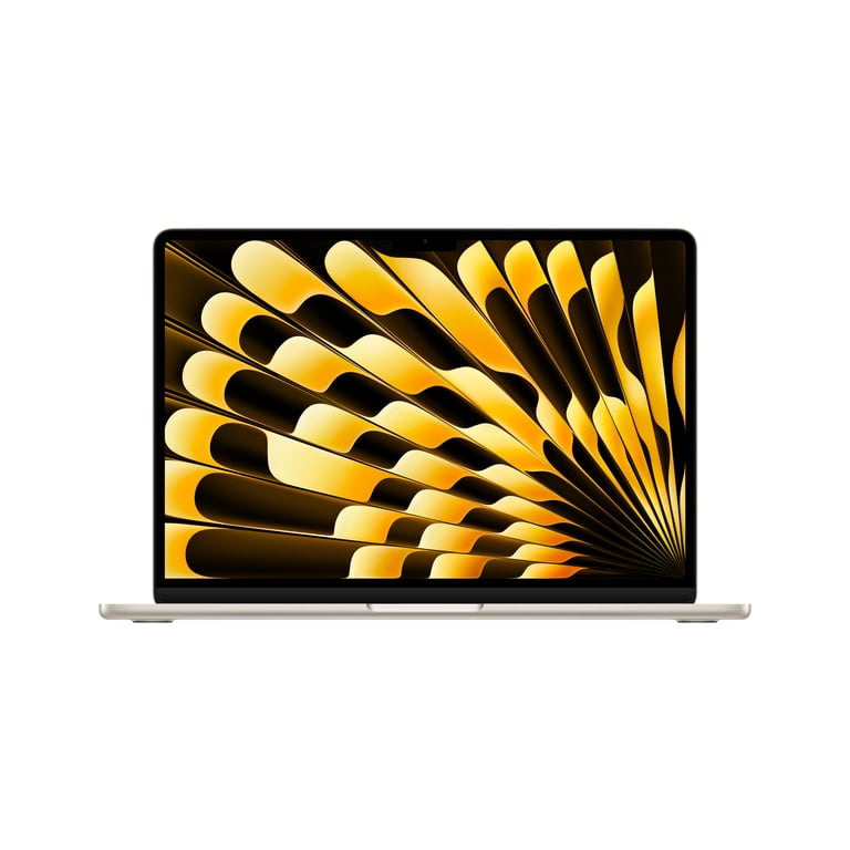 MacBook Air M3 (2024) 13.6',  GHz 256 Go 8 Go  Apple GPU 8, Lumière stellaire - AZERTY - Bon état