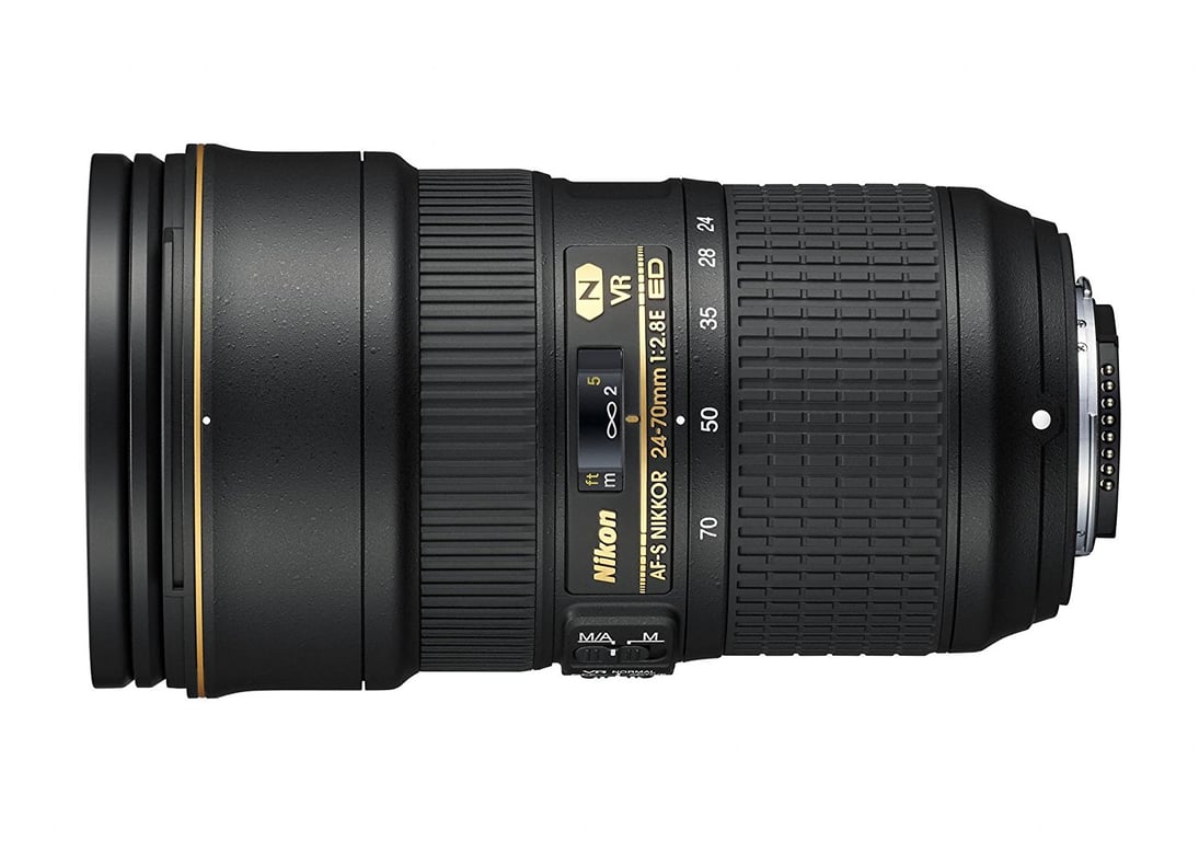 Nikon AF-S NIKKOR 24–70 mm 1:2.8E ED VR SLR Objectif zoom standard Noir - Très bon état Très bon état - Nikon reconditionné disponible sur Pixmania