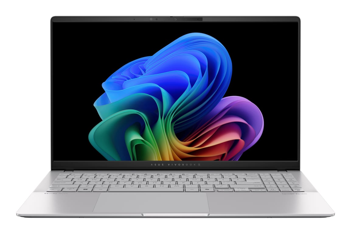 ASUS Vivobook S15 OLED S5507QA-MA038X Copilot+ PC Snapdragon X1P-42-100 Ordinateur portable 39,6 cm (15.6 ) 3K 16 Go LPDDR5x-SDRAM 512 Go SSD Wi-Fi 7 (802.11be) Windows 11 Pro Argent - Très bon état Très bon état - Asus reconditionné disponible sur Pixmania