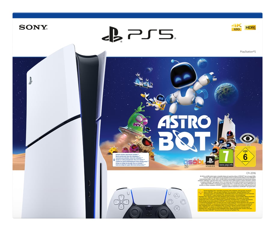 Acheter Pack PS5 Slim & Astrobot - Console de jeux PlayStation 5 Slim 1 To (Standard) - Excellent état Comme neuf - 689,99 € Pack PS5 Slim & Astrobot - Console de jeux PlayStation 5 Slim 1 To (Standard) - Excellent état Comme neuf - Sony reconditionné disponible sur Pixmania