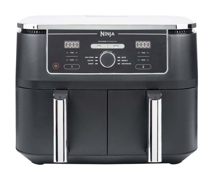 Ninja AF400EU friteuse Double 9,5 L Autonome 2470 W Friteuse d'air chaud Noir - Excellent état