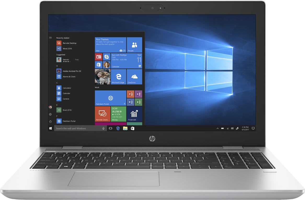 HP ProBook 650 G4 Intel® Core™ i5 i5-8350U Ordinateur portable 39,6 cm (15.6 ) Full HD 8 Go DDR4-SDRAM 256 Go SSD Wi-Fi 5 (802.11ac) Windows 10 Pro Argent - Excellent état