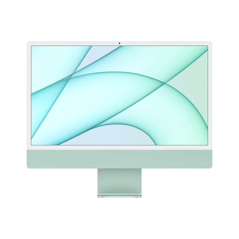 Apple iMac Apple M M1 61 cm (24 ) 4480 x 2520 pixels PC All-in-One 8 Go 256 Go SSD macOS Big Sur Wi-Fi 6 (802.11ax) Vert - Très bon état Très bon état - Apple reconditionné disponible sur Pixmania