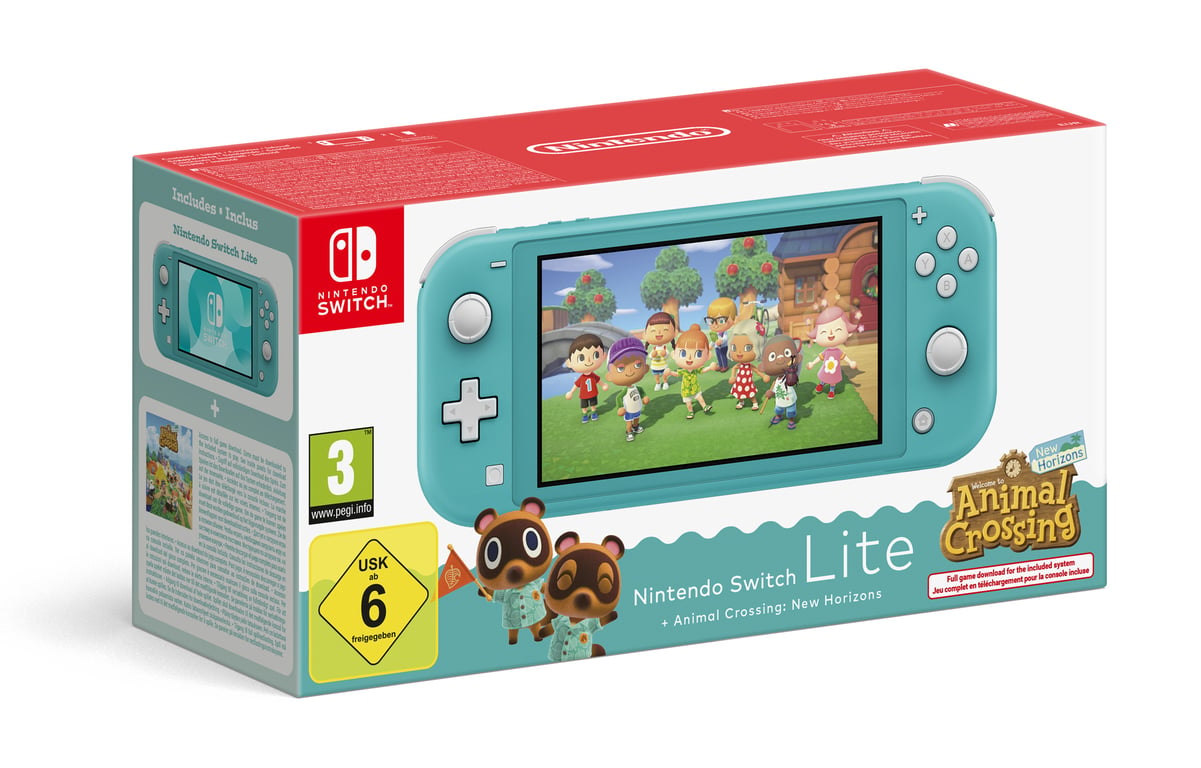 Nintendo Switch Lite Animal Crossing console de jeux portables 14 cm (5.5 ) 32 Go Écran tactile Wifi Turquoise - Très bon état Très bon état - Nintendo reconditionné disponible sur Pixmania