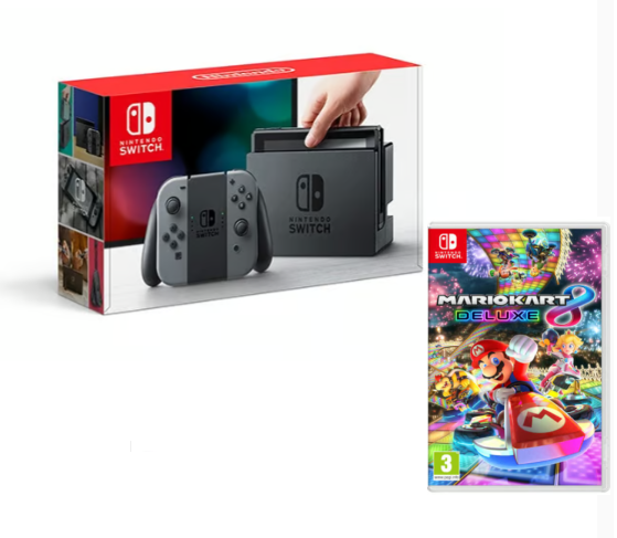 Switch Grise 32 Go & Mario Kart 8 Deluxe - Excellent état Comme neuf - Nintendo reconditionné disponible sur Pixmania