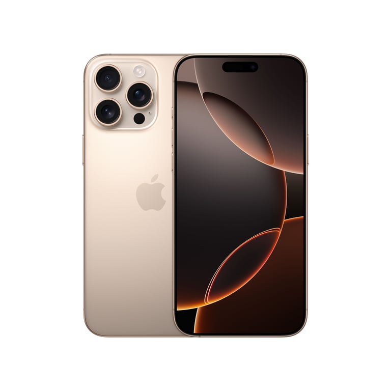 iPhone 16 Pro Max (5G) 256 Go, Titane Sable, Débloqué - Excellent état