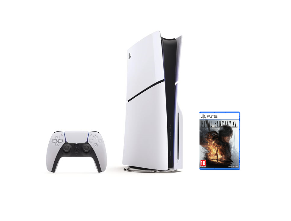 Acheter Pack PS5 Slim & Final Fantasy XVI - Console de Jeux Playstation 5 Slim (Standard) 1 To, Blanc - Bon état Bon état - 599,00 € Pack PS5 Slim & Final Fantasy XVI - Console de Jeux Playstation 5 Slim (Standard) 1 To, Blanc - Bon état Bon état - Sony reconditionné disponible sur Pixmania