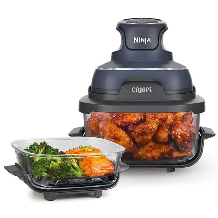 Crispi Cyber Space  FN101EUGY - Friteuse sans huile 3,8L, Bleu Gris - Excellent état