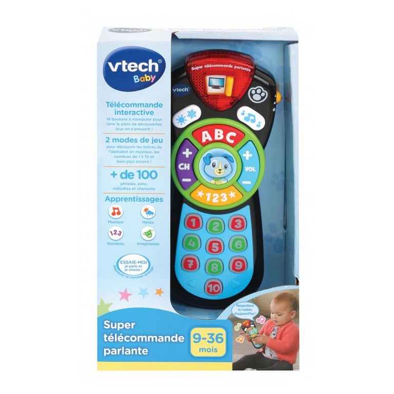 Acheter Télécommande Parlante Interactive pour Enfants de 9 à 36 Mois - Excellent état Comme neuf - 23,77 € Télécommande Parlante Interactive pour Enfants de 9 à 36 Mois - Excellent état Comme neuf - VTech reconditionné disponible sur Pixmania