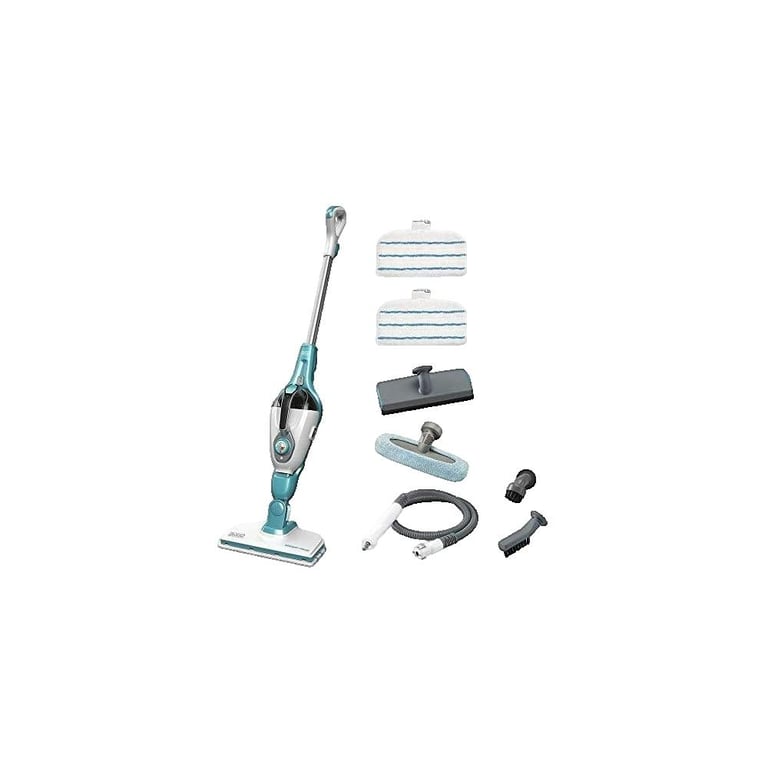 Balai vapeur Black & Decker FSMH1321 1300 W blanc et aqua - Très bon état Très bon état - Black & Decker reconditionné disponible sur Pixmania