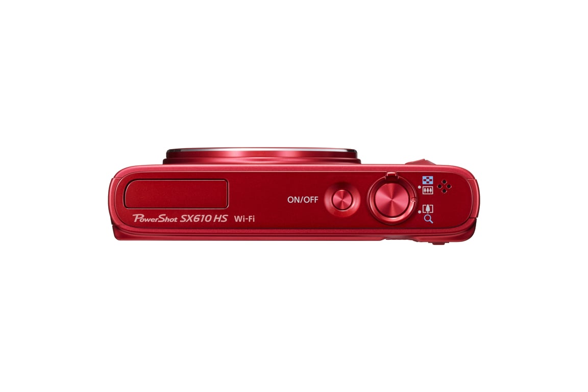 Canon PowerShot SX610 HS 1/2.3  Appareil-photo compact 20,2 MP CMOS 4608 x 3456 pixels Rouge - Bon état Bon état - Canon reconditionné disponible sur Pixmania