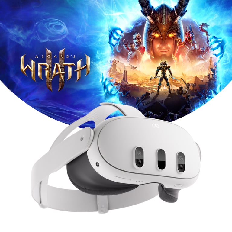 Casque de réalité virtuelle Meta Quest 3 128 Go, Blanc - Très bon état Très bon état - Meta reconditionné disponible sur Pixmania