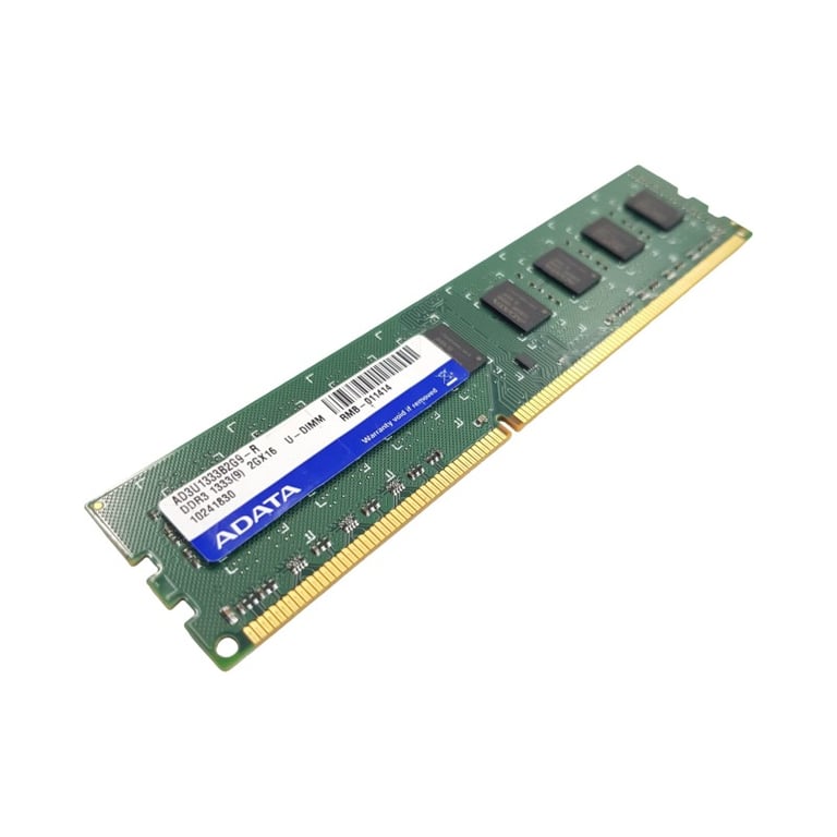 2Go RAM DDR3  AD3U1333B2G9-R DIMM PC3-10600 - Très bon état Très bon état - ADATA reconditionné disponible sur Pixmania