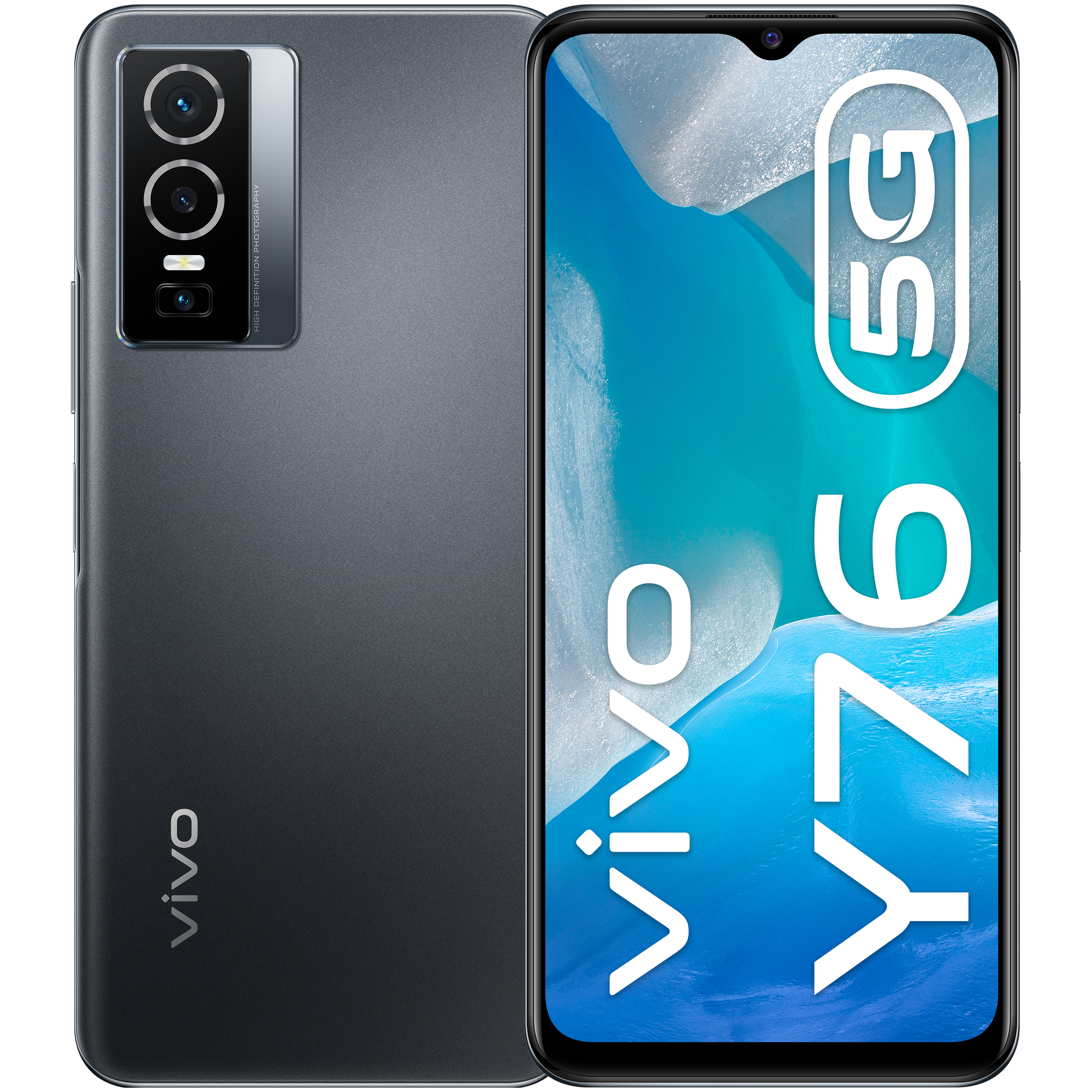 Vivo Y76 (5G) 256 Go, Noir - Très bon état