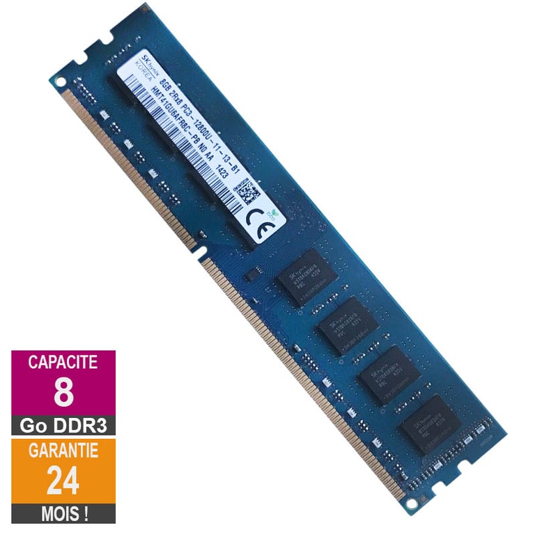 Acheter 8Go RAM DDR3 HMT41GU6AFR8C-PB DIMM PC3-12800U - Très bon état Très bon état - 26,91 € 8Go RAM DDR3 HMT41GU6AFR8C-PB DIMM PC3-12800U - Très bon état Très bon état - SK Hynix reconditionné disponible sur Pixmania