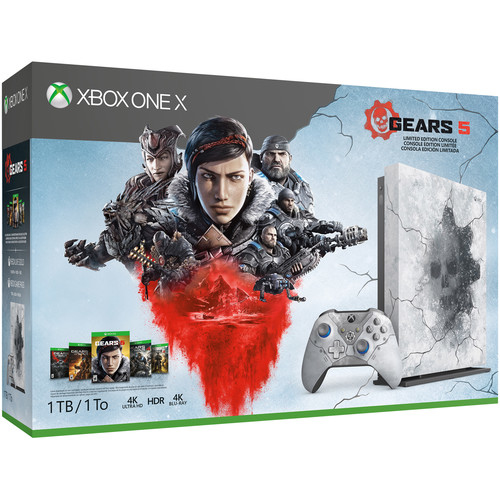 Microsoft Xbox One X 1TB, Gears 5 Limited Edition 1 To Wifi Gris, Blanc - Bon état Bon état - Microsoft reconditionné disponible sur Pixmania
