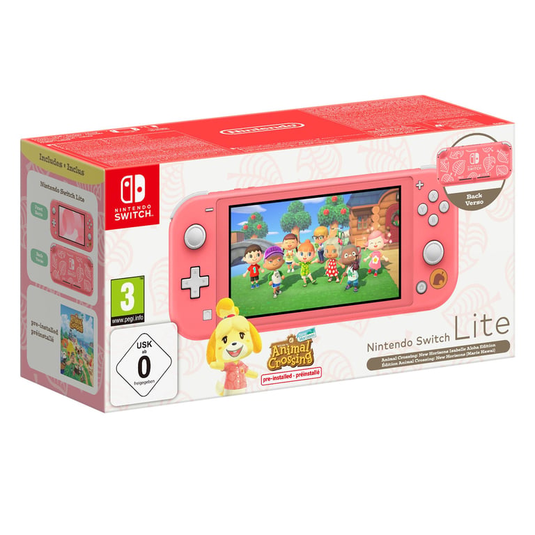 Switch Lite Ed. Marie Hawai & Animal Crossing: New Horizons - Console de jeux portables 14 cm (5.5 ) 32 Go Écran tactile Wifi - Bon état Bon état - Nintendo reconditionné disponible sur Pixmania