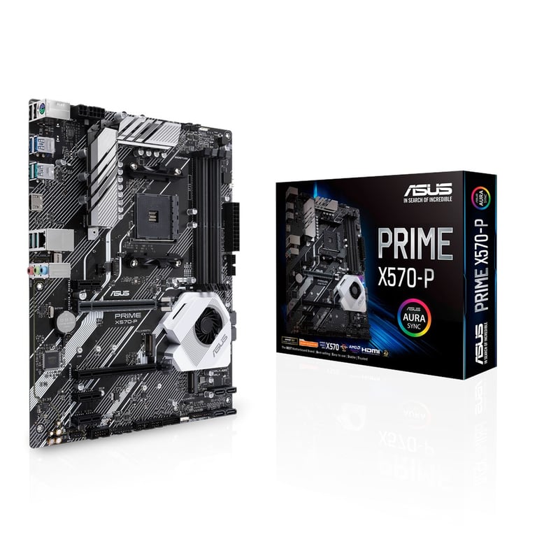 ASUS PRIME X570-P AMD X570 Emplacement AM4 ATX - Excellent état Comme neuf - Asus reconditionné disponible sur Pixmania