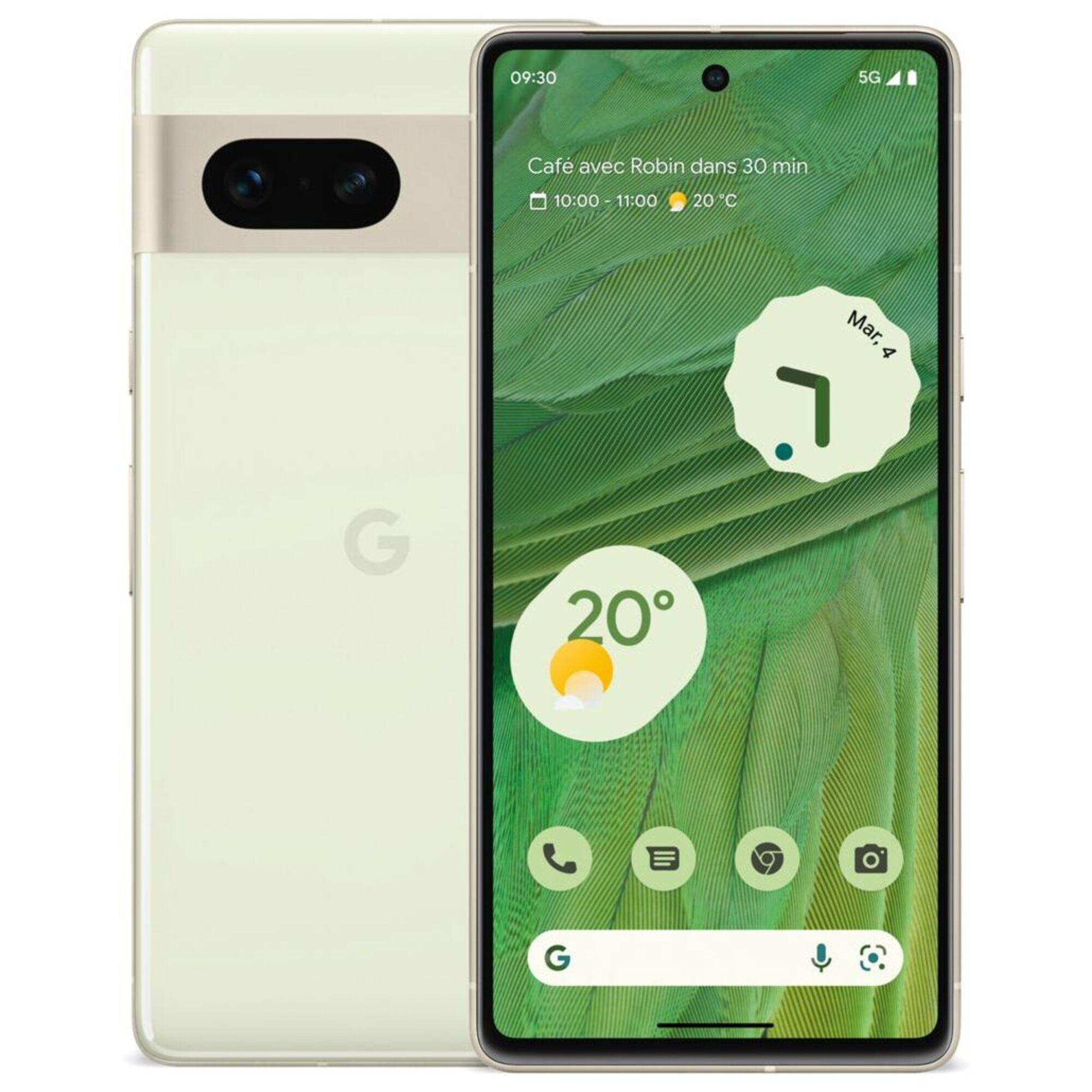 Google Pixel 7 128 Go, Vert citron, débloqué - Très bon état