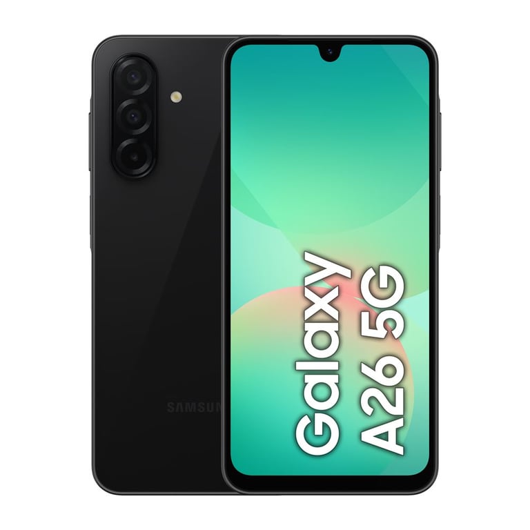 Galaxy A26 (5G) 128 Go, Noir - Excellent état Comme neuf - Samsung reconditionné disponible sur Pixmania