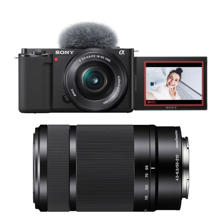SONY ALPHA ZV-E10 NOIR + 16-50 + 55-210 - Très bon état