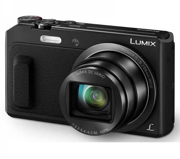 Panasonic Lumix DMC-TZ57 1/2.33  Appareil-photo compact 16 MP MOS 4608 x 3456 pixels Noir - Très bon état Très bon état - Panasonic reconditionné disponible sur Pixmania