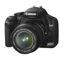 Canon EOS 450D + EF-S 18-55mm Kit d'appareil-photo SLR 12,2 MP CMOS 4272 x 2848 pixels Noir - Très bon état Très bon état - Canon reconditionné disponible sur Pixmania
