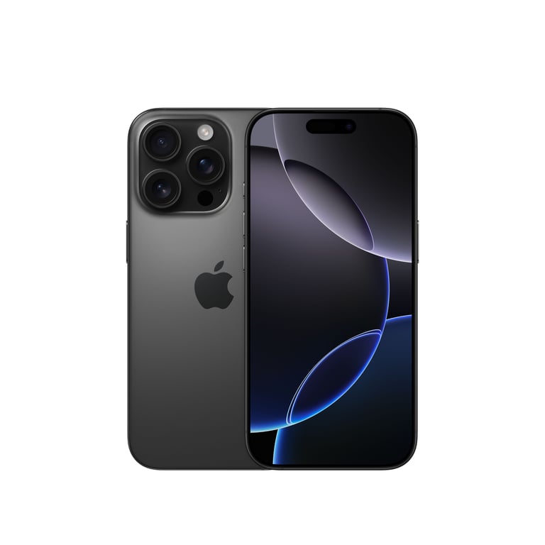 iPhone 16 Pro (5G) 256 Go, Titane Noir, Débloqué - Bon état Bon état - Apple reconditionné disponible sur Pixmania