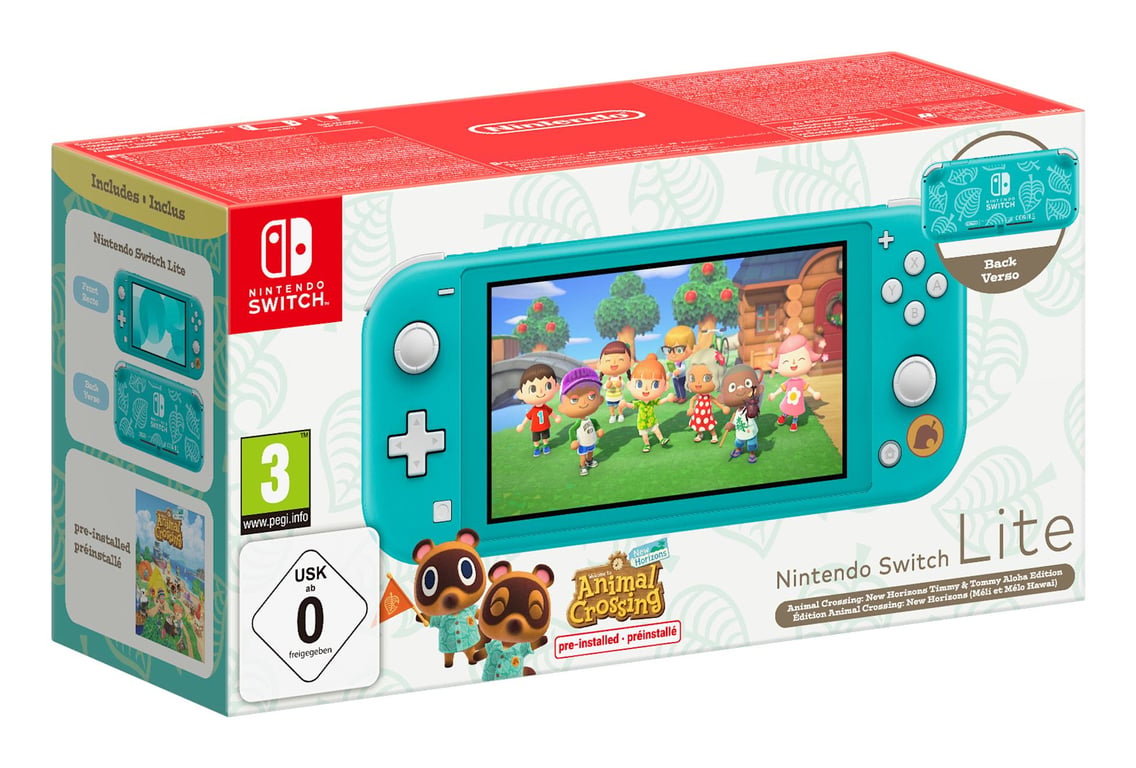 Switch Lite Ed. Méli & Mélo Hawai & Animal Crossing: New Horizons - Console de jeux portables 14 cm (5.5 ) 32 Go Écran tactile Wifi - Très bon état Très bon état - Nintendo reconditionné disponible sur Pixmania