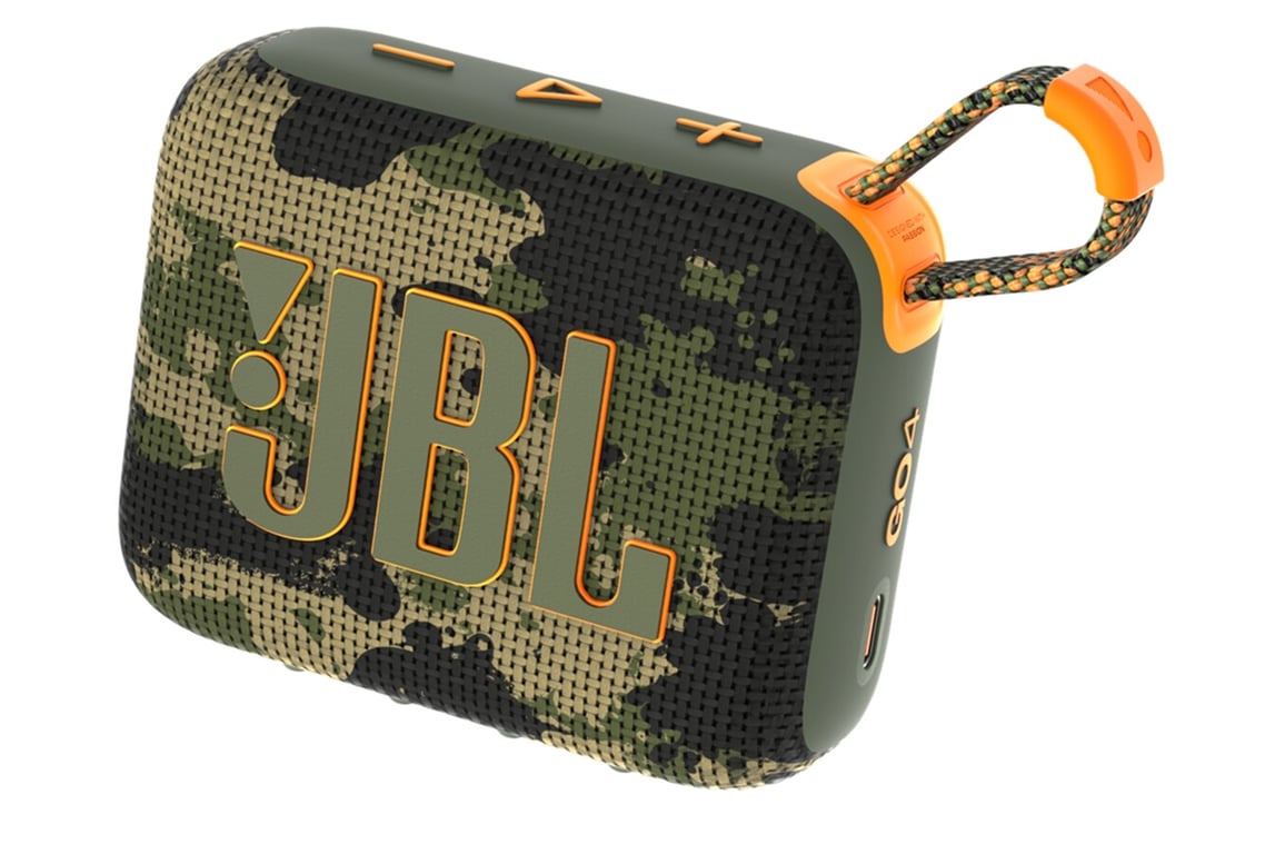 Enceinte portable JBL GO 4 SQUAD Bluetooth étanche à l'eau et à la poussière, motif camouflage - Excellent état Comme neuf - JBL reconditionné disponible sur Pixmania