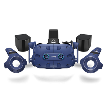 HTC VIVE Pro Eye Casque de visualisation dédié Noir, Bleu - Bon état Bon état - HTC reconditionné disponible sur Pixmania