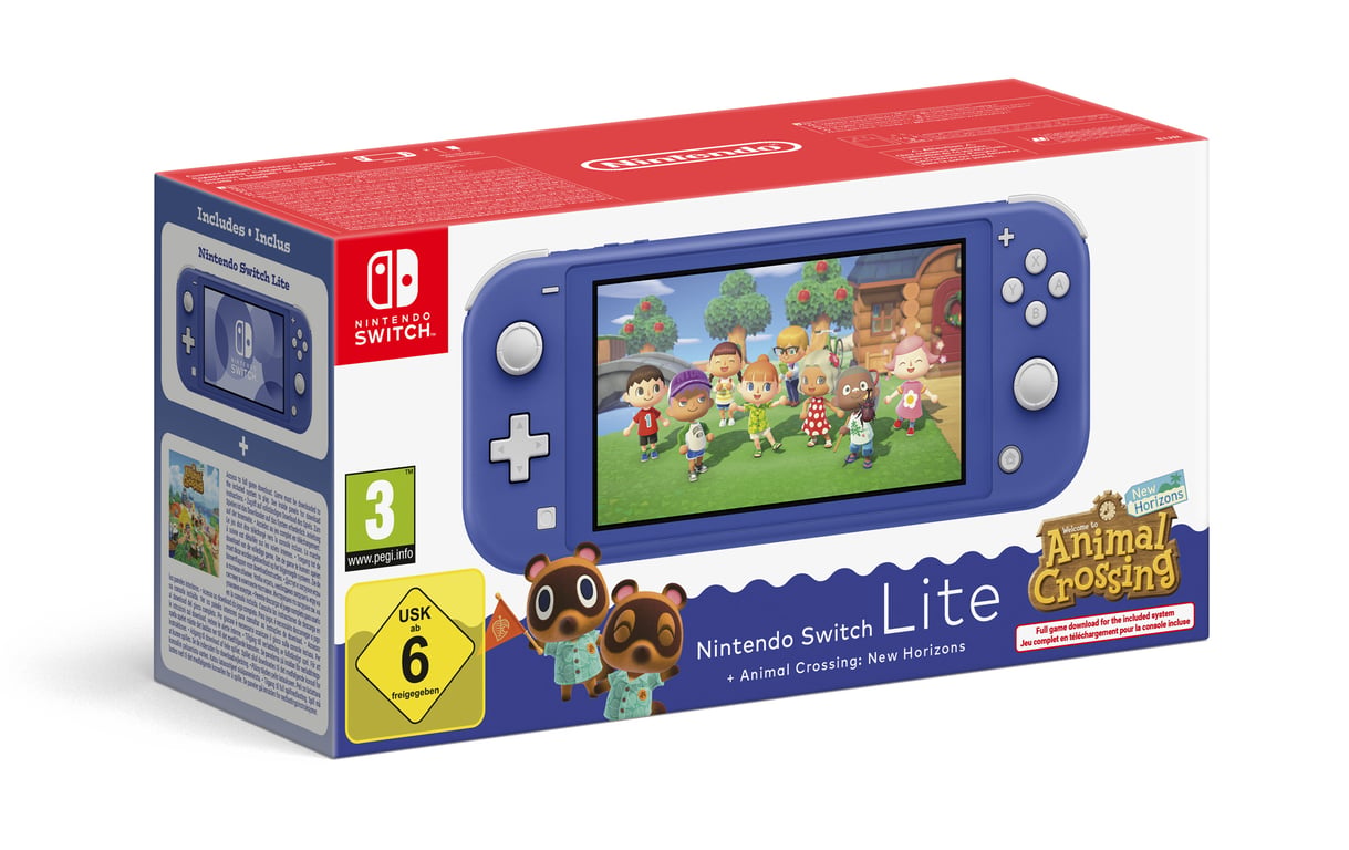 Nintendo Switch Animal Crossing console de jeux portables 14 cm (5.5 ) 32 Go Écran tactile Wifi Bleu - Très bon état Très bon état - Nintendo reconditionné disponible sur Pixmania