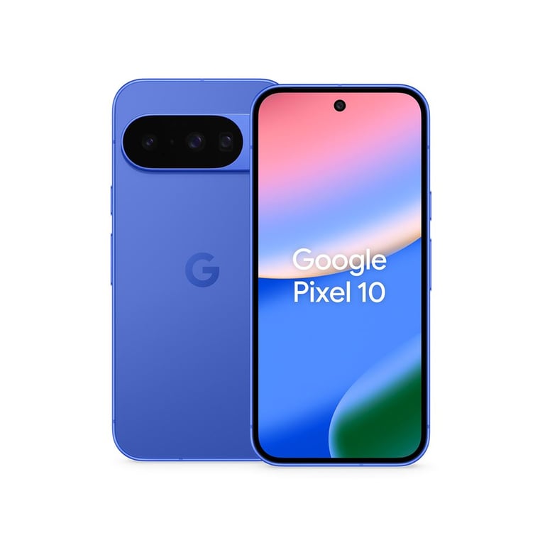 Pixel 10 (5G) 128 Go, Bleu - Très bon état Très bon état - Google reconditionné disponible sur Pixmania