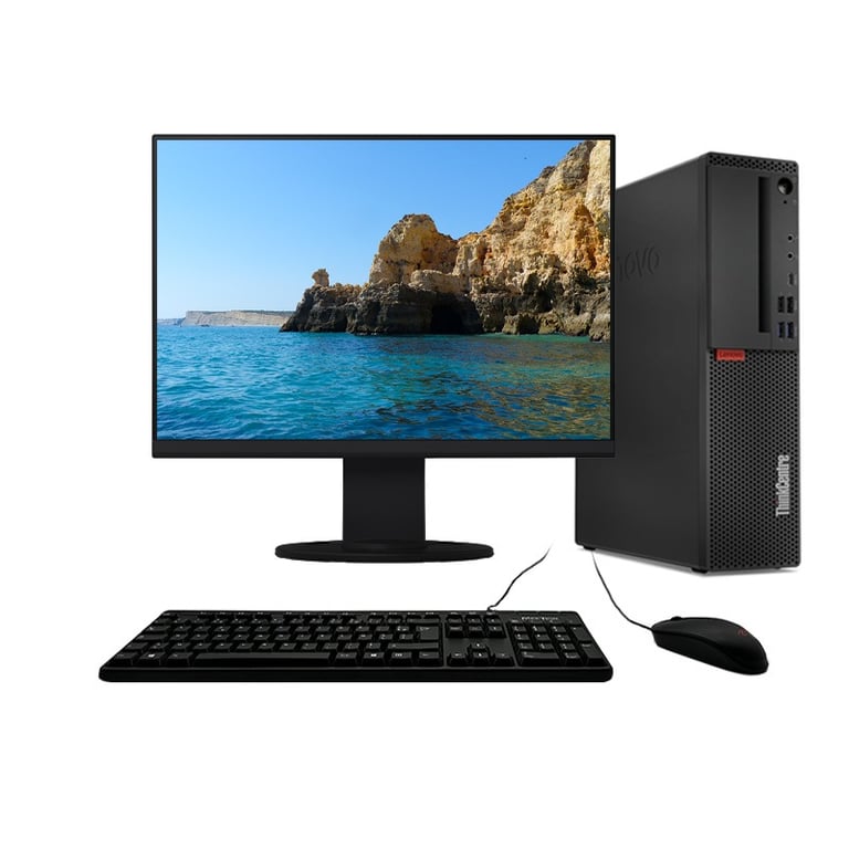 M720s i5-8400 4GHz 8Go/240Go SSD Wifi W11 + Ecran 24 - Très bon état Très bon état - Lenovo reconditionné disponible sur Pixmania