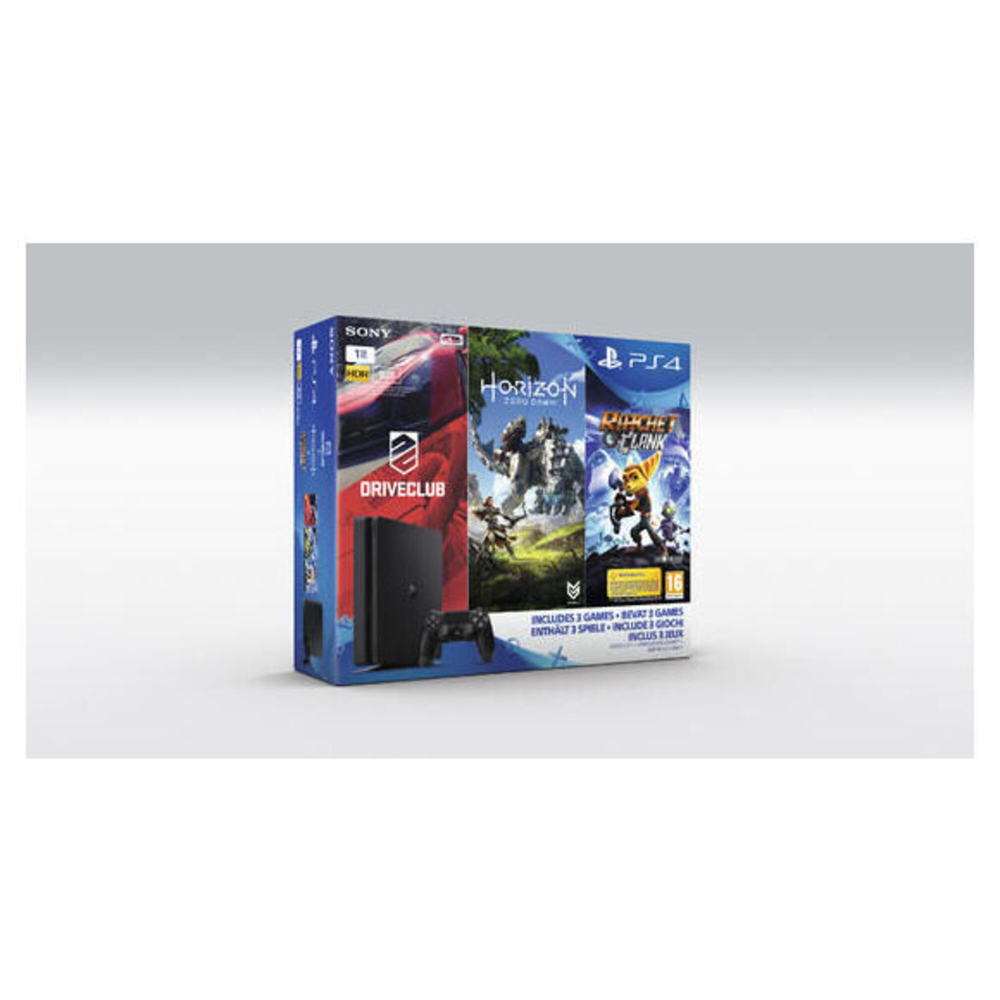 PS4 Slim 1To + Horizon + Ratchet + Drive Club - Bon état Bon état - Sony reconditionné disponible sur Pixmania