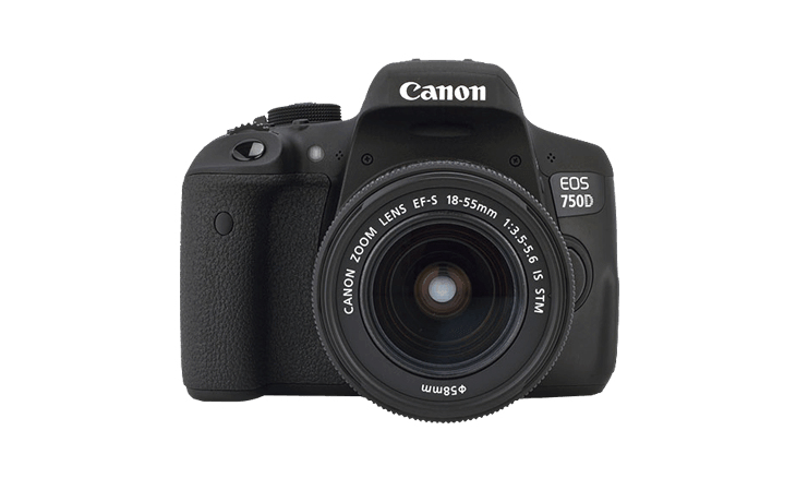 Canon EOS 750D + EF-S 18-55 IS STM Kit d'appareil-photo SLR 24,2 MP CMOS 6000 x 4000 pixels Noir - Très bon état Très bon état - Canon reconditionné disponible sur Pixmania