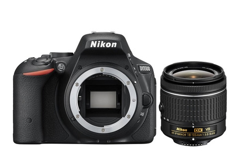 Nikon D5500 + AF-P 18-55mm VR Kit d'appareil-photo SLR 24,2 MP CMOS 6000 x 4000 pixels Noir - Excellent état - Comme neuf Nikon sur Pixmania