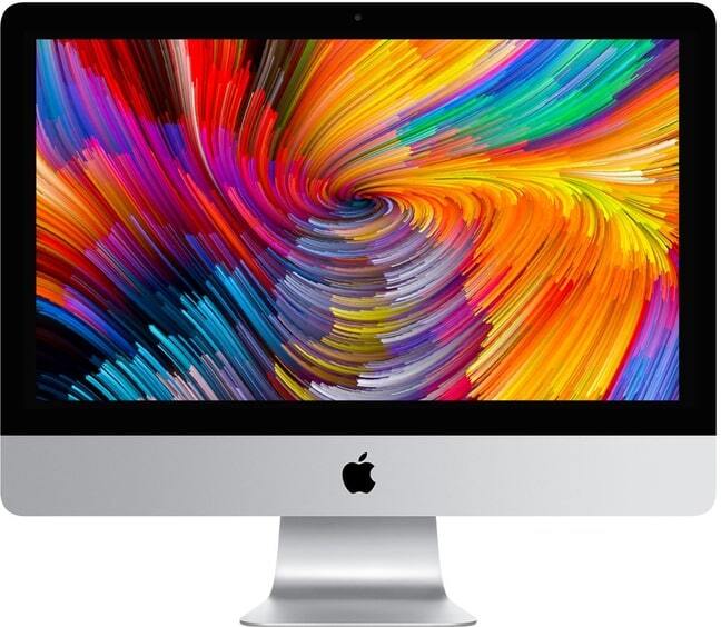iMac Core i7 (2017) 21 , 3,6 Ghz 1 To SSD 32 Go AMD Radeon Pro 560, Argent - QWERTY IT - Excellent état