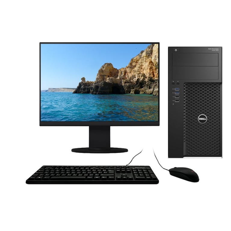 Precision T3620 i5-6400 3.30GHz 8Go/480Go SSD Wifi Linux UBUNTU + Ecran 27 - Très bon état