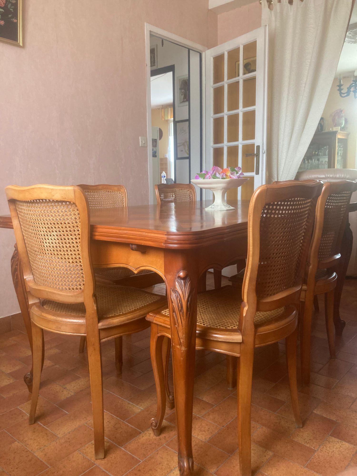 Salle À Manger Merisier Louis Xv Bon état -  reconditionné disponible sur Rakuten