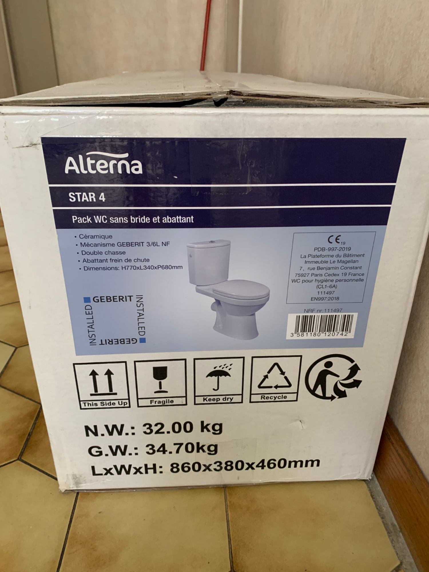 Toilettes Neuves Alterna Star 4 - Bon état sur Rakuten