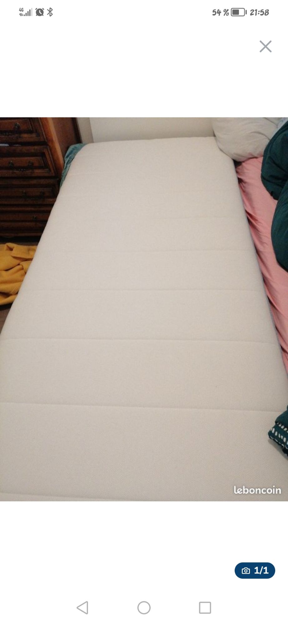 Matelas Ikea 1 Personne 90x200 Bon état -  reconditionné disponible sur Rakuten
