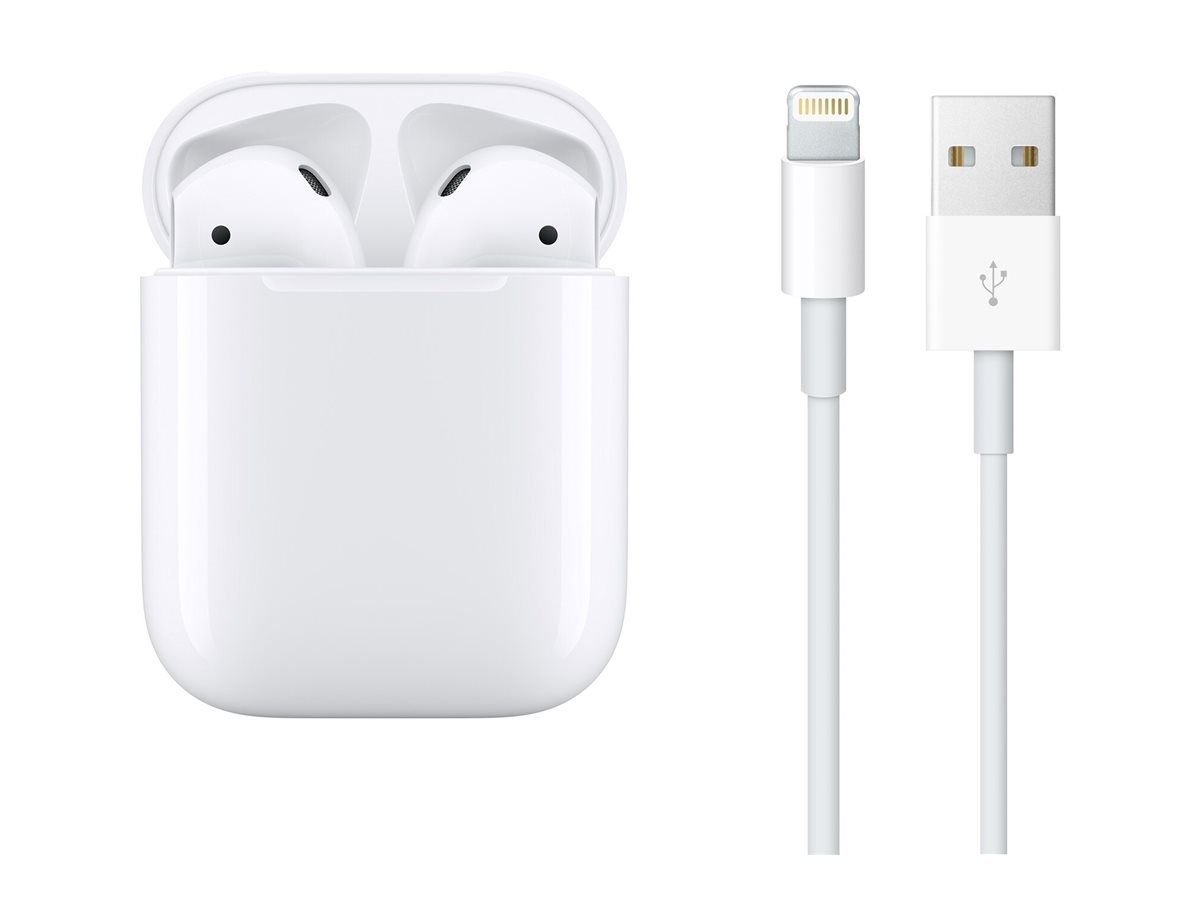 Apple AirPods 2ème génération (2019) avec boîtier de charge (MV7N2) Bon état -  reconditionné disponible sur Rakuten