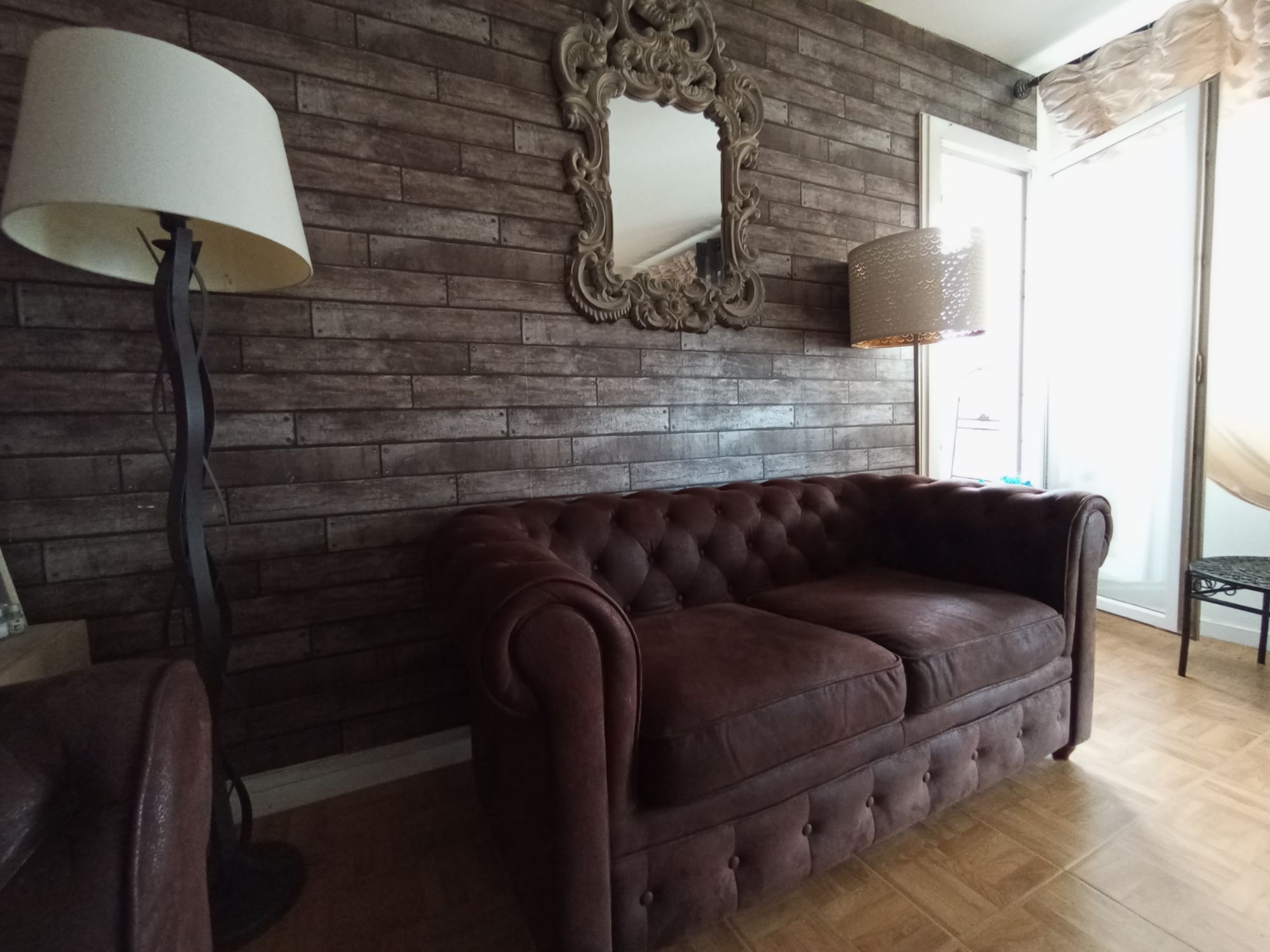 Deux canapés de deux places Chesterfield marron maison du monde Bon état -  reconditionné disponible sur Rakuten